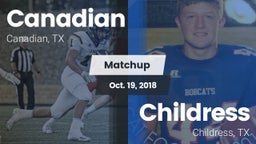 Matchup: Canadian  vs. Childress  2018