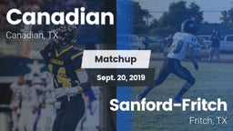 Matchup: Canadian  vs. Sanford-Fritch  2019