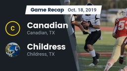 Recap: Canadian  vs. Childress  2019