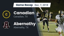 Recap: Canadian  vs. Abernathy  2018