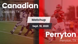Matchup: Canadian  vs. Perryton  2020