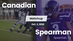 Matchup: Canadian  vs. Spearman  2020