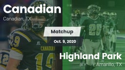 Matchup: Canadian  vs. Highland Park  2020