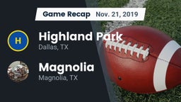 Recap: Highland Park  vs. Magnolia  2019