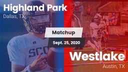 Matchup: Highland Park High vs. Westlake  2020
