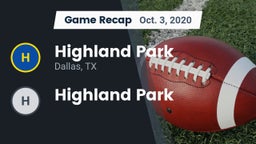 Recap: Highland Park  vs. Highland Park 2020