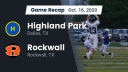 Recap: Highland Park  vs. Rockwall  2020