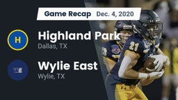 Recap: Highland Park  vs. Wylie East  2020