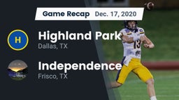Recap: Highland Park  vs. Independence  2020