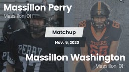 Matchup: Massillon Perry vs. Massillon Washington  2020