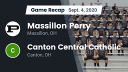 Recap: Massillon Perry  vs. Canton Central Catholic  2020