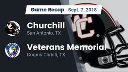 Recap: Churchill  vs. Veterans Memorial 2018
