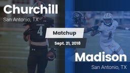 Matchup: Churchill High vs. Madison  2018