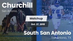 Matchup: Churchill High vs. South San Antonio  2018