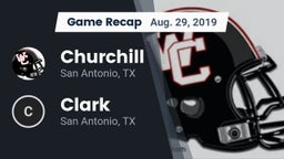 Recap: Churchill  vs. Clark  2019