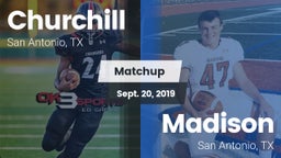 Matchup: Churchill High vs. Madison  2019