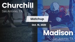 Matchup: Churchill High vs. Madison  2020