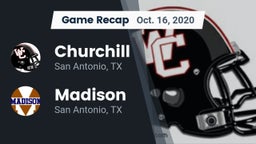 Recap: Churchill  vs. Madison  2020
