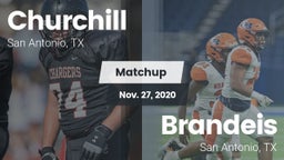 Matchup: Churchill High vs. Brandeis  2020