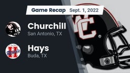 Recap: Churchill  vs. Hays  2022