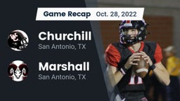 Recap: Churchill  vs. Marshall  2022