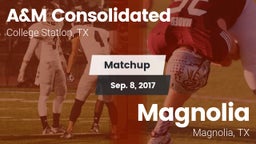 Matchup: A&M Consolidated vs. Magnolia  2017