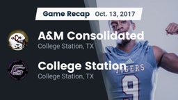 Recap: A&M Consolidated  vs. College Station  2017