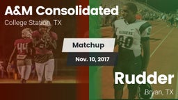 Matchup: A&M Consolidated vs. Rudder  2017