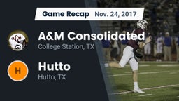 Recap: A&M Consolidated  vs. Hutto  2017