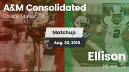 Matchup: A&M Consolidated vs. Ellison  2018
