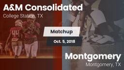 Matchup: A&M Consolidated vs. Montgomery  2018