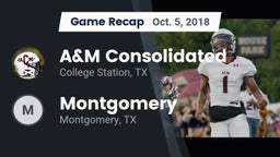 Recap: A&M Consolidated  vs. Montgomery  2018