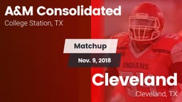 Matchup: A&M Consolidated vs. Cleveland  2018