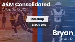 Matchup: A&M Consolidated vs. Bryan  2019