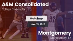 Matchup: A&M Consolidated vs. Montgomery  2020