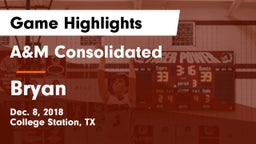 A&M Consolidated  vs Bryan  Game Highlights - Dec. 8, 2018