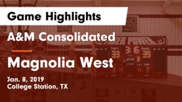 A&M Consolidated  vs Magnolia West  Game Highlights - Jan. 8, 2019