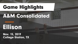 A&M Consolidated  vs Ellison  Game Highlights - Nov. 15, 2019