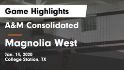A&M Consolidated  vs Magnolia West  Game Highlights - Jan. 14, 2020