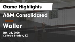 A&M Consolidated  vs Waller  Game Highlights - Jan. 28, 2020