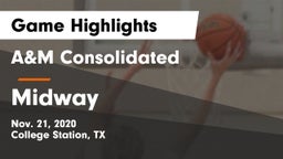 A&M Consolidated  vs Midway  Game Highlights - Nov. 21, 2020