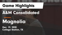 A&M Consolidated  vs Magnolia  Game Highlights - Dec. 19, 2020