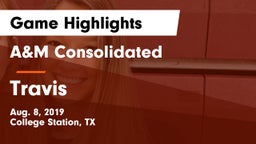A&M Consolidated  vs Travis  Game Highlights - Aug. 8, 2019
