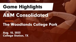 A&M Consolidated  vs The Woodlands College Park  Game Highlights - Aug. 10, 2023