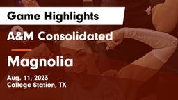 A&M Consolidated  vs Magnolia  Game Highlights - Aug. 11, 2023