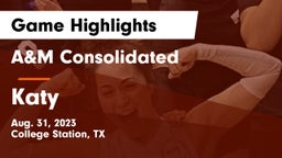 A&M Consolidated  vs Katy  Game Highlights - Aug. 31, 2023