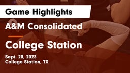 A&M Consolidated  vs College Station  Game Highlights - Sept. 20, 2023