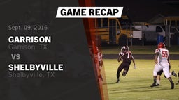 Recap: Garrison  vs. Shelbyville  2016