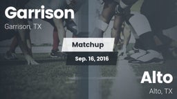 Matchup: Garrison  vs. Alto  2016