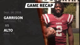 Recap: Garrison  vs. Alto  2016